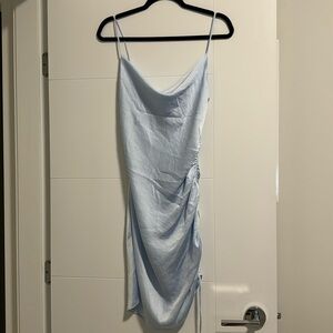 Aritzia Baby Blue Silk Dress - size xs
